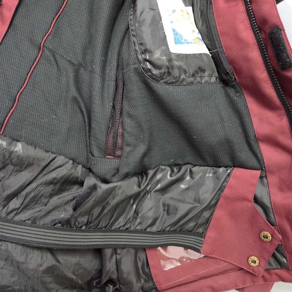 Pulse Burgundy Snowboarding Skiing Snow Jacket Hooded‎ Womens size M - Picture 10 of 13
